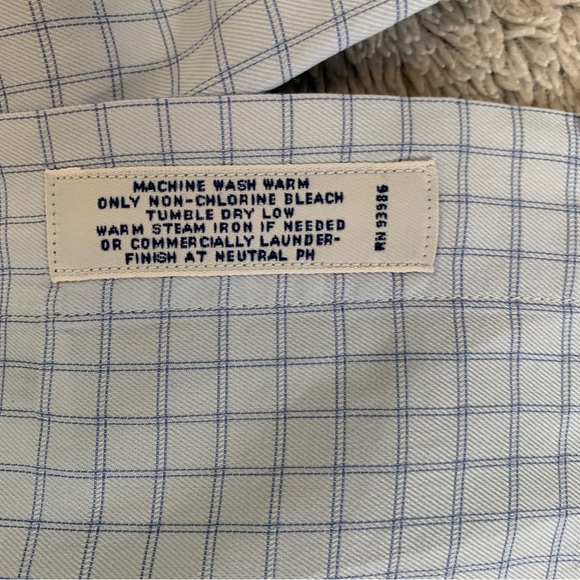 Brooks Brothers blue check button down dress shirt women’s XL - Picture 2 of 7